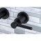 Kingston Brass Roman Tub Faucet, Matte Black, Wall Mount KS8020DL - alternate 5